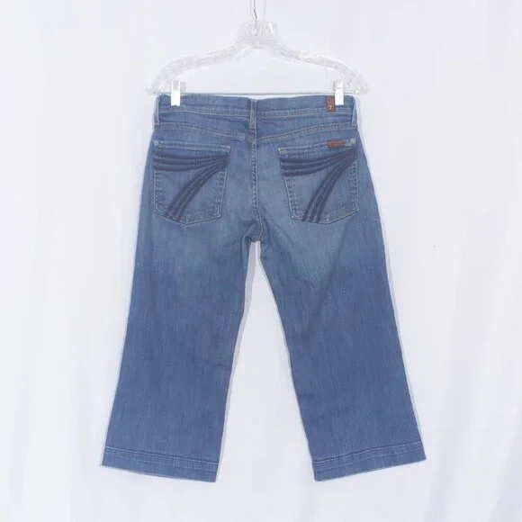 7 FOR ALL MANKIND Crop Dojo Jeans Size 31 - Picture 6 of 12